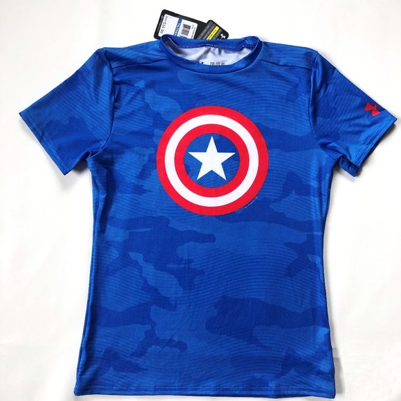 captain america under armour t shirt